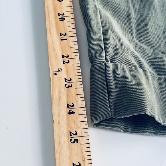 Cartonnier by Anthropologie Pants 2 Olive Green Paper Bag Waist Minimalist - Picture 5 of 7